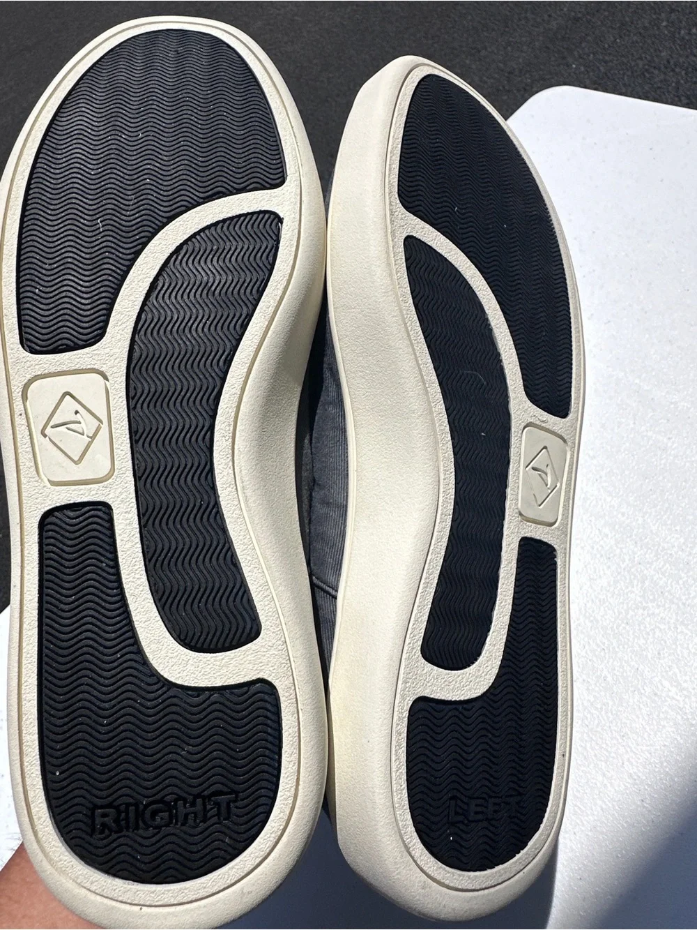 Sperry Men’s Faded Black Canvas Slip-On Boat Shoes *NWOT*